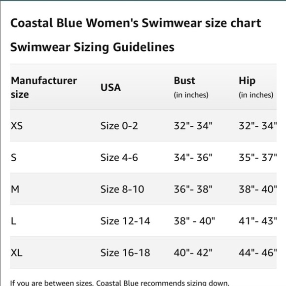 Coastal Blue One-Piece Swimsuit Size Small NWT - Picture 9 of 9